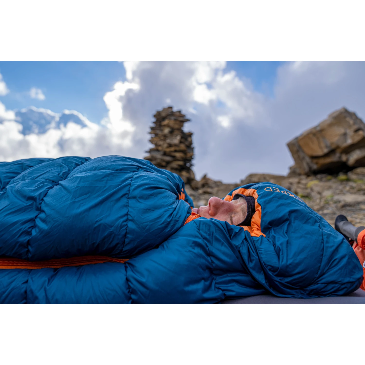 Exped Comfort -5° Sleeping Bag - L - Blue/orange - Afbeelding 3