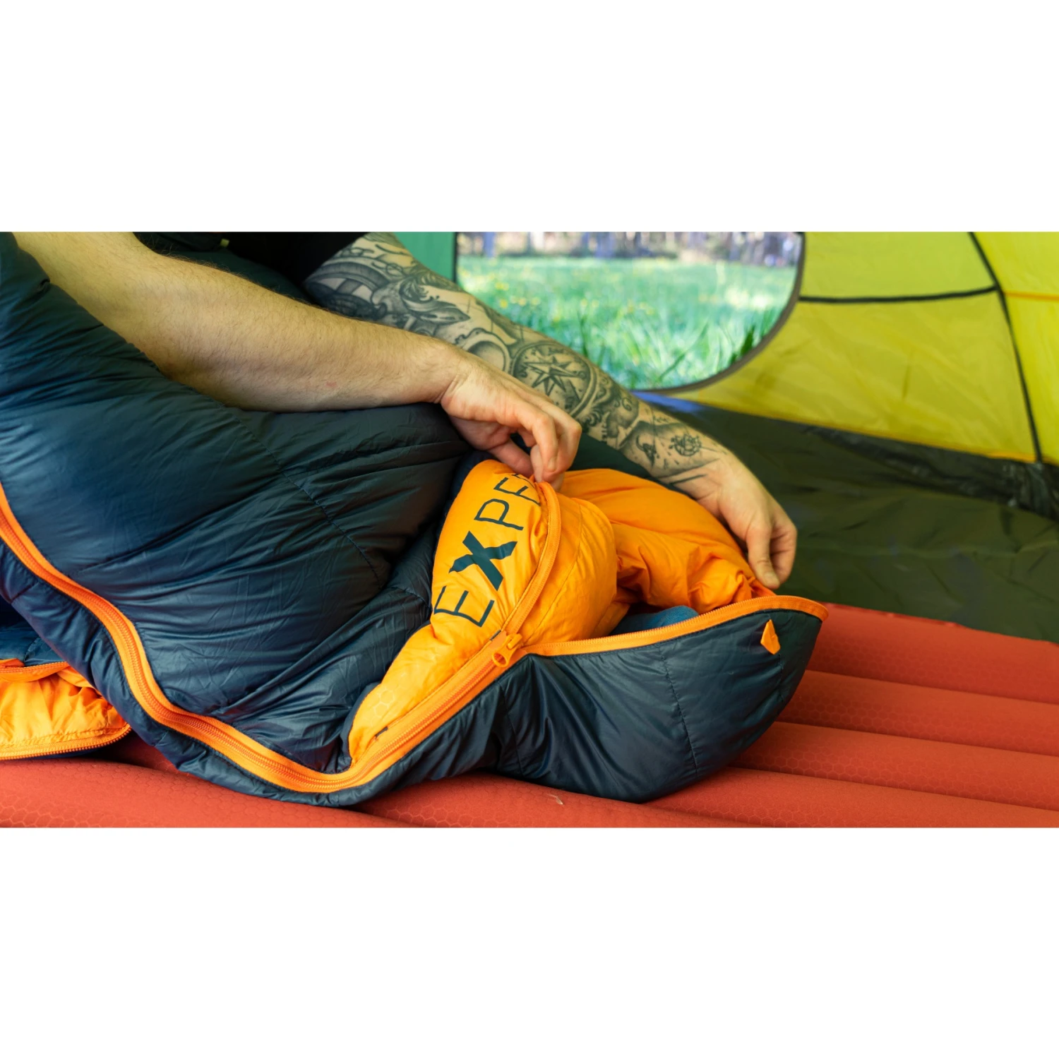 Exped Comfort -5° Sleeping Bag - L - Blue/orange - Afbeelding 5