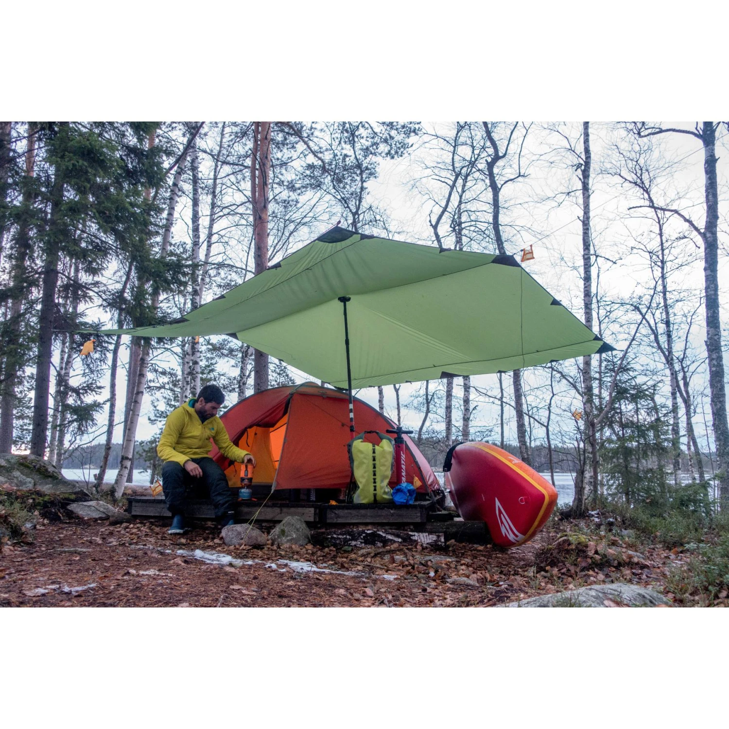 Exped Ultra 1R Duo Sleeping Mat - M - Lichen - Afbeelding 8